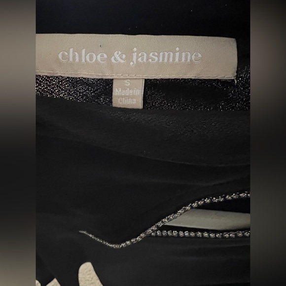 Chloe and Jasmine black blouse size S - Picture 6 of 6
